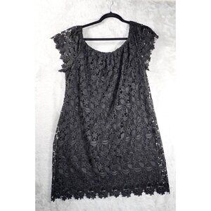 Lauren Ralph Lauren Black Lace Overlay Dress – Size 14